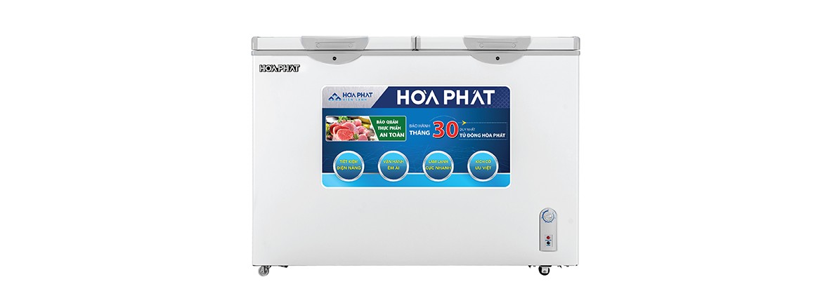 Tủ đông Hòa Phát 2 ngăn 2 cánh HCF 606S2Đ2